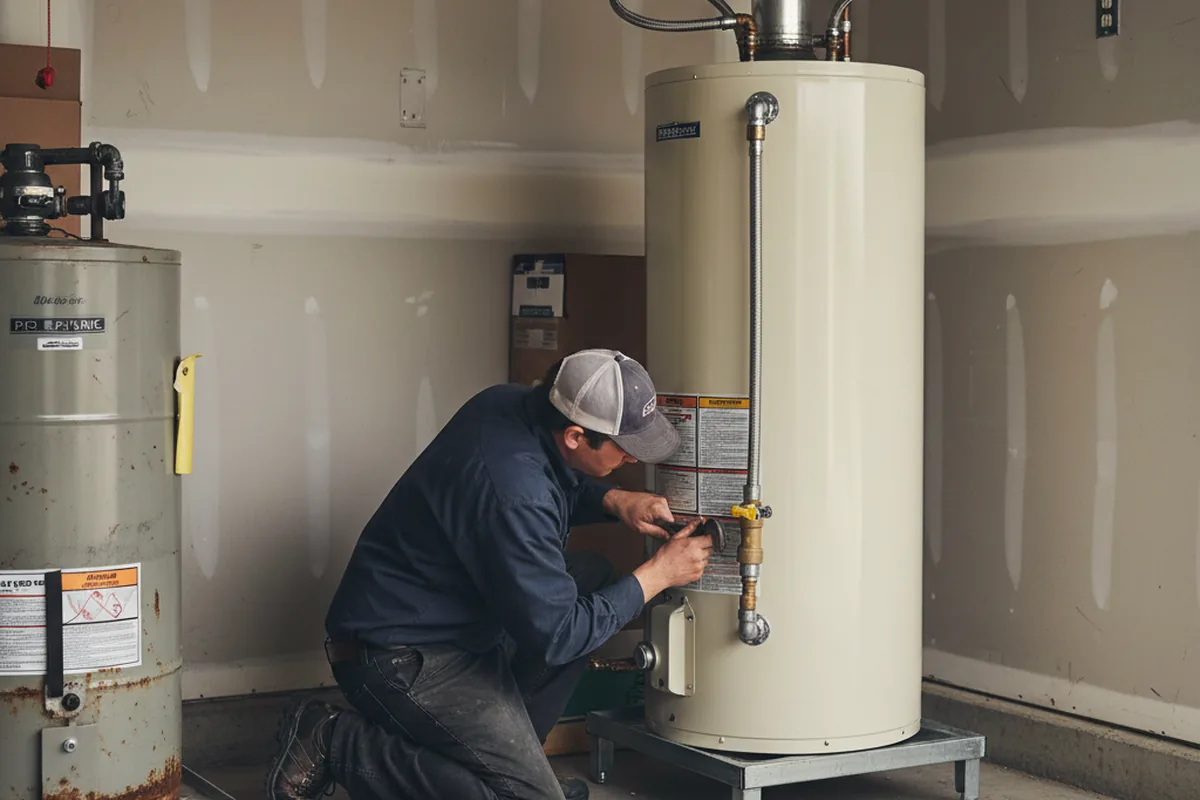 Water heater and shutoff valve replacement in Pittsfield